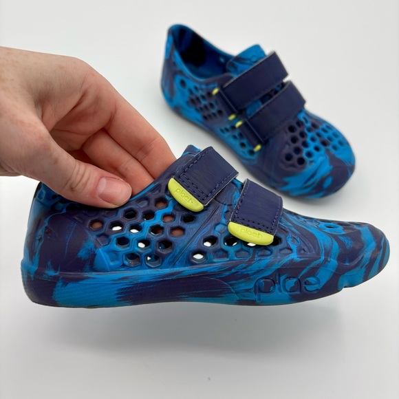 PLAE Mimo Waterproof Shoes Water Hyper Blue Shoes Outdoor Play Kid’s Size 11 - Picture 3 of 7